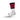 GAA Midi Socks Black Red Hoops - myclubshop.ie