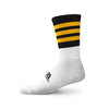 GAA Midi Socks Black Amber Hoops - myclubshop.ie