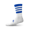 GAA Midi Socks Royal White Hoops - myclubshop.ie