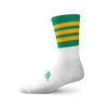 GAA Midi Socks Green Amber Hoops - myclubshop.ie