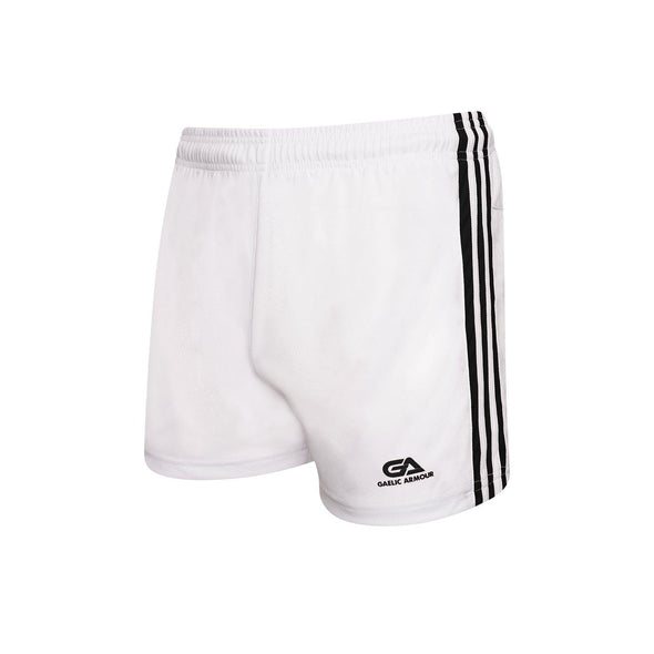GAA Official Match Shorts White Black - myclubshop.ie