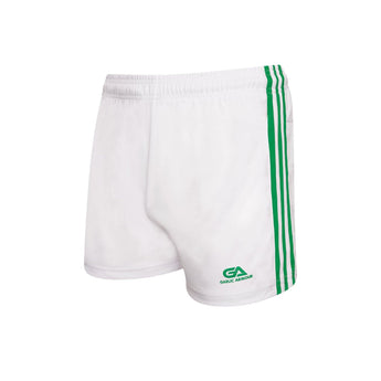 GAA Official Match Shorts White Emerald - myclubshop.ie