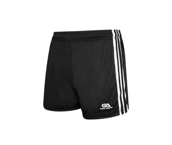GAA Official Match Shorts Black White - myclubshop.ie