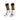 GAA Midi Socks Black Amber Hoops