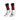 GAA Midi Socks Black Red Hoops