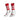 GAA Midi Socks Red White Hoops