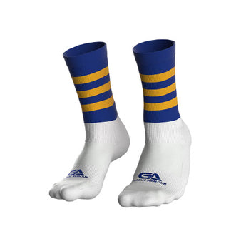 GAA Midi Socks Royal Amber Hoops